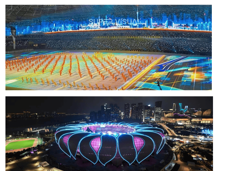 14th National Games of China opening ceremony at Xi'an Olympic Sports Center
