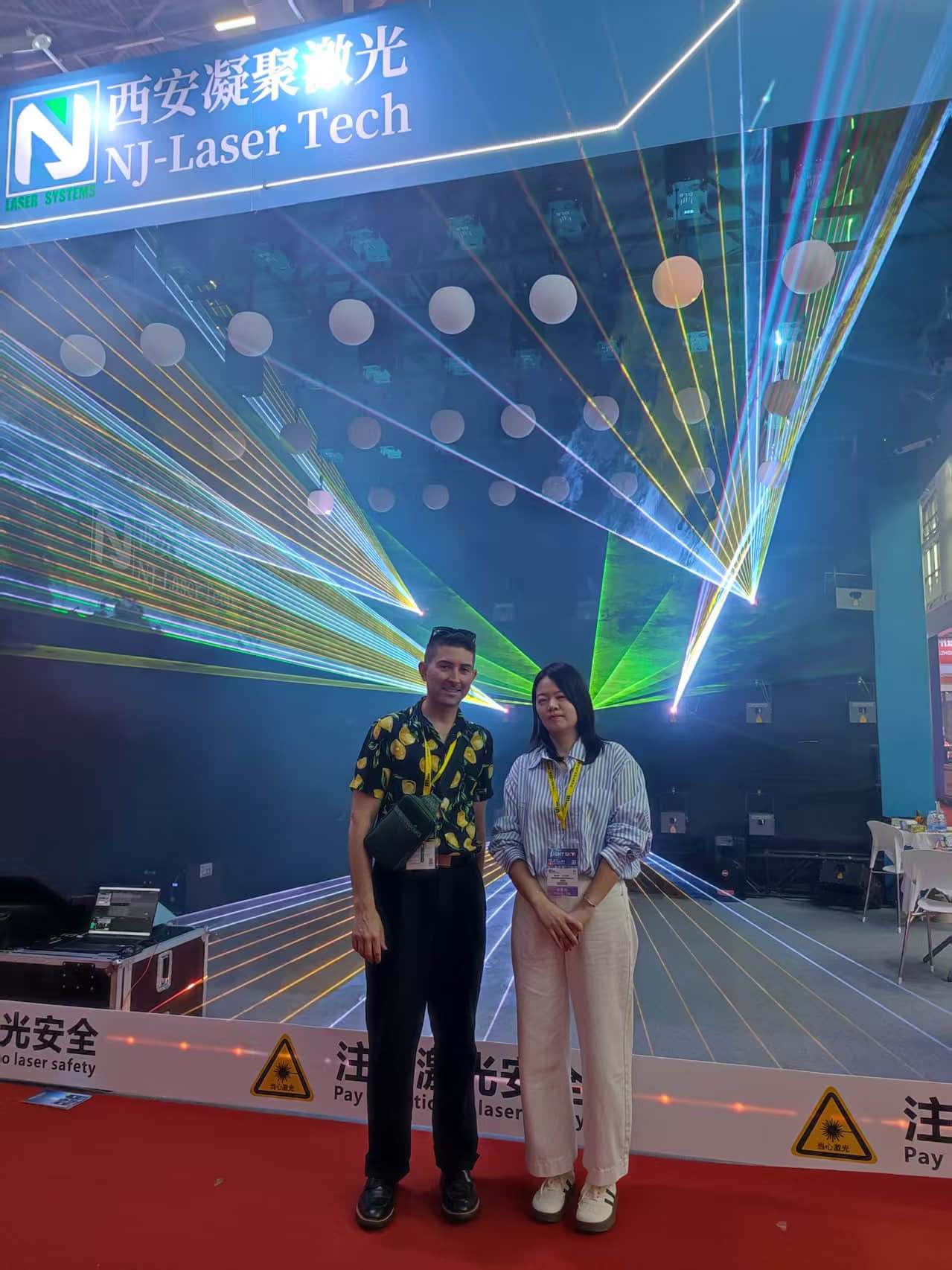 NJ Laser Tech professional RGB laser show systems at GETshow 2026 Guangzhou