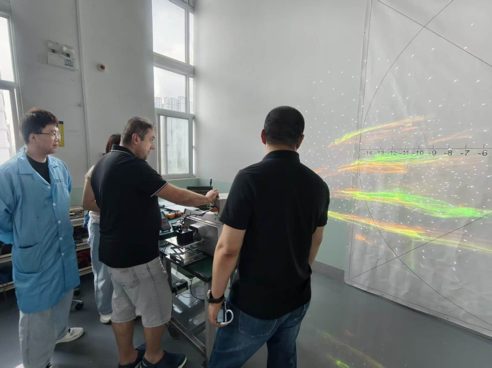 Slovak client visiting NJ Laser Tech laser manufacturing factory in Xi’an China