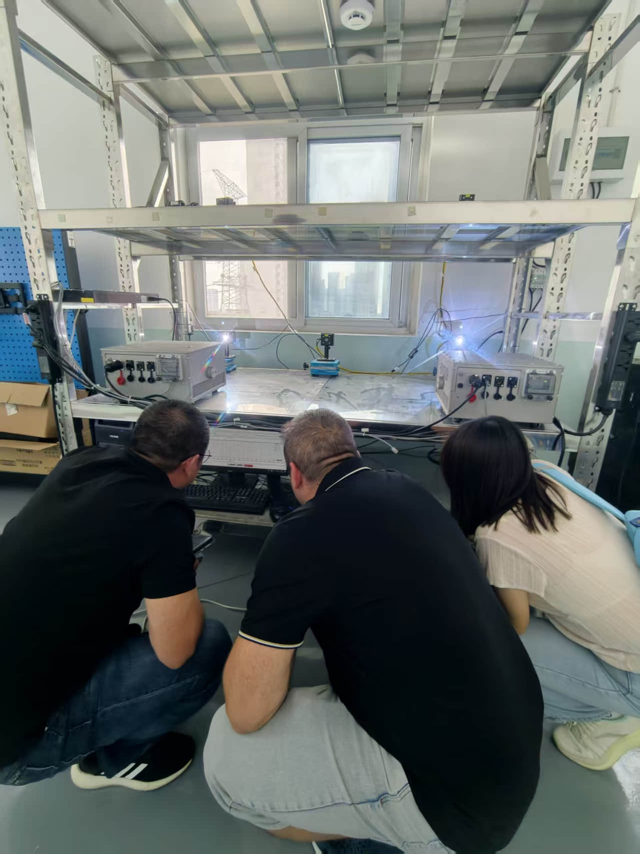 Slovak client visiting NJ Laser Tech laser manufacturing factory in Xi’an China