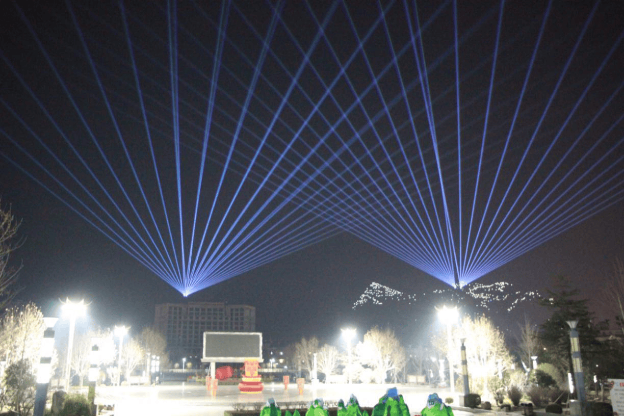 Luanchuan mountain landscape illumination project in Henan China
