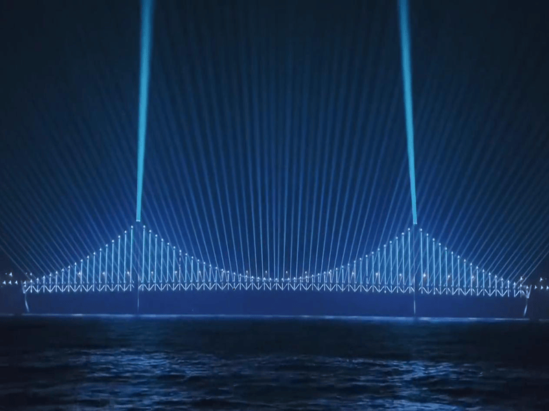 Dalian Xinghai Bay Bridge Laser Show Project