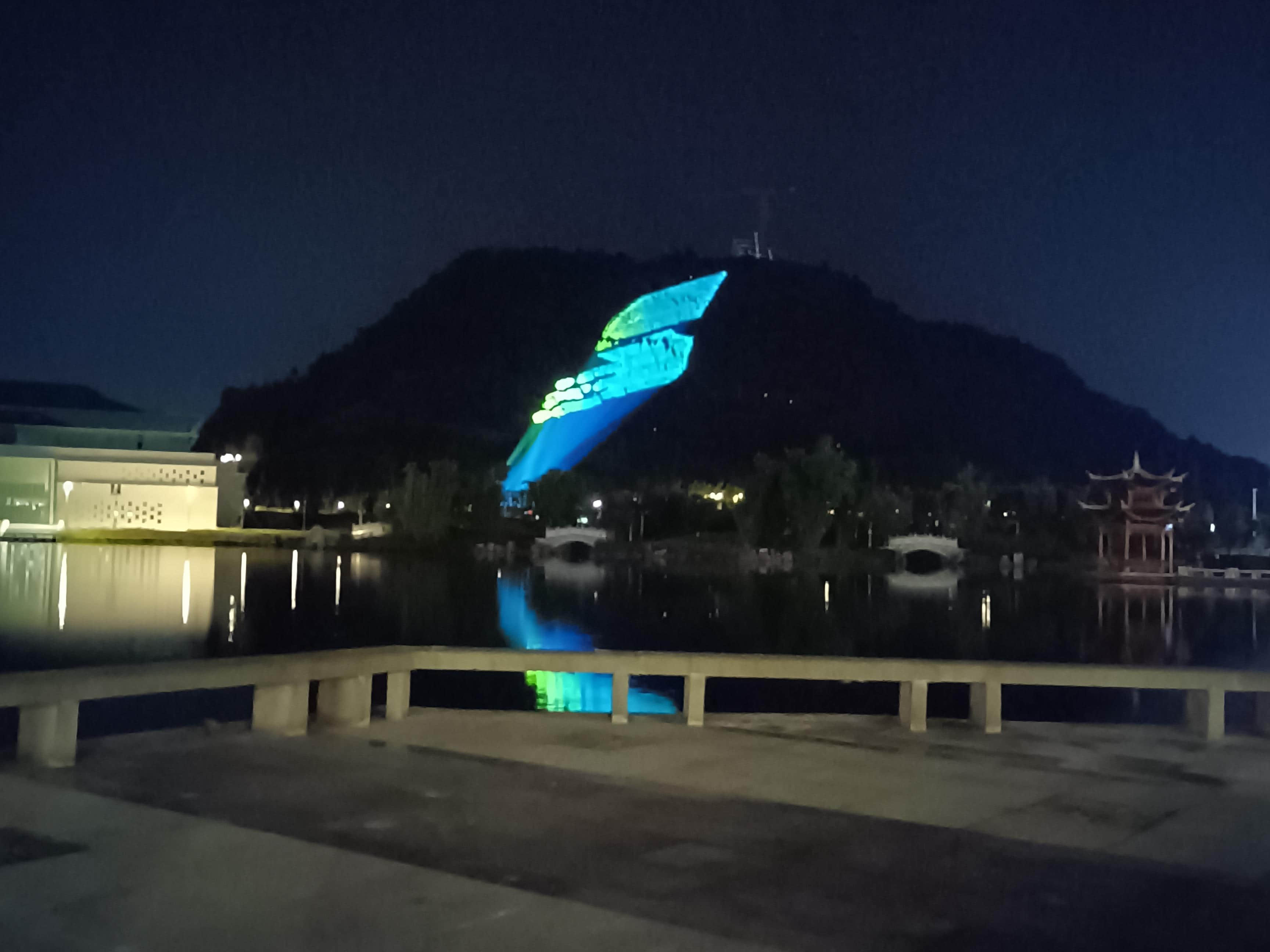 Yibin Longtou Mountain outdoor laser projection project in Sichuan