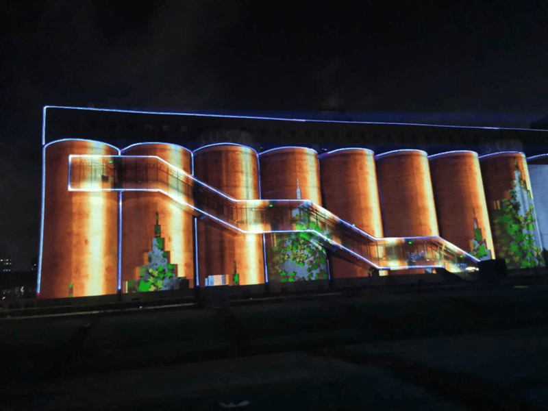 Shanghai Silo Laser Lighting Project
